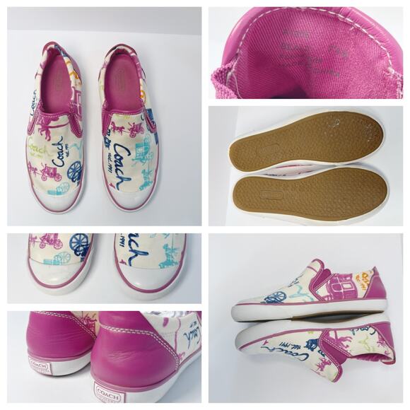Coach Beale Signature Coach Logo Slip-On Sneakers - Picture 1 of 8